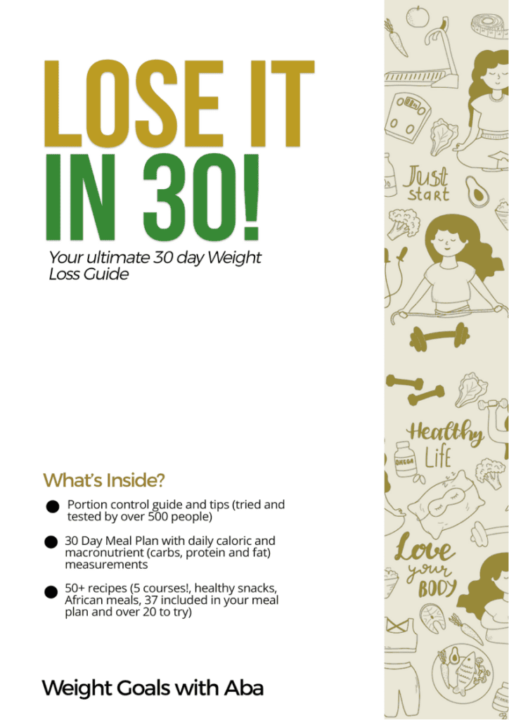 weight goals with Aba's Lose it in 30